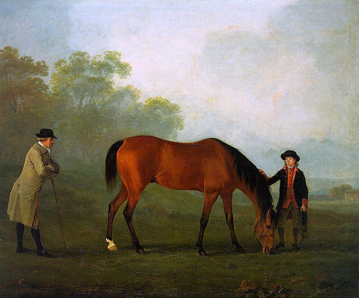 Sawrey Gilpin Furiband with his Owner Sir Harry Harpur and a Groom